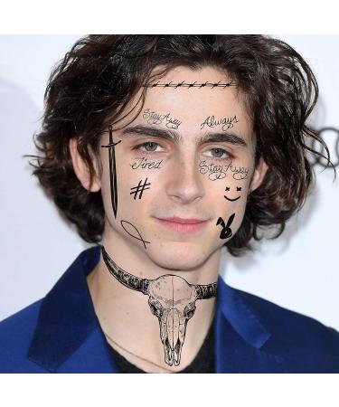 FIYACHY Post Malone Temporary Tattoos for Adults - 12 Sheets Prisoner Face & Skull Set - Buy Online on GoSupps.com
