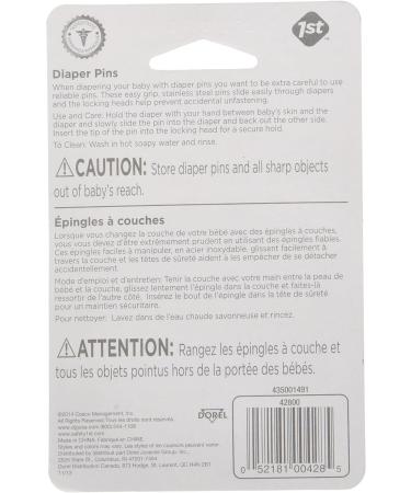 Safety 1st Diaper Pins - 4 Pack - Buy Online on GoSupps.com