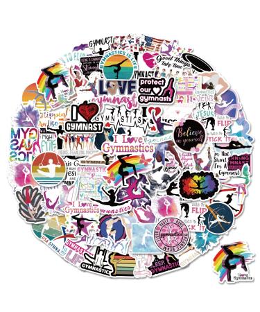 Gymnastics Stickers 100PCS Gymnastics Gifts,Gymnastics Gifts for Girls,Gymnastics Stickers for Water Bottles,Gymnastic Gifts,Igymnastics Room Decor,Gymnastics Wall Decal(Gymnastics Stickers) - Buy Online on GoSupps.com