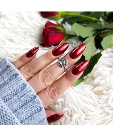 Semilac UV Nail Polish Hybrid 318 Burgundy Red Glitter - 7ml | Long-Lasting & International Shipping - Buy Online on GoSupps.com