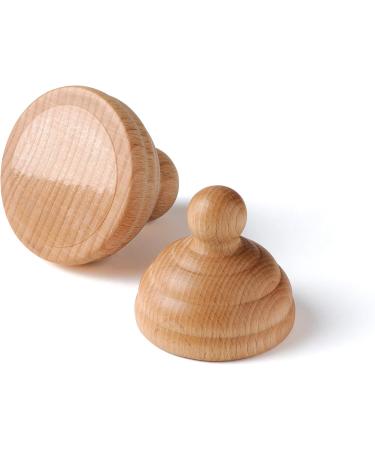 Erzi 47081 Woodroll Trigger Set Natural Wooden Massage Tools for Targeted Relief (2 Pieces: 5cm 6cm) | International Shipping Available - Buy Online on GoSupps.com