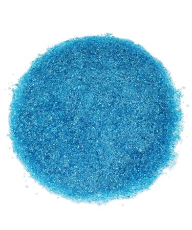 BXI Decorative Stones - 2.2 Pounds Aquarium Gravel, Fish Tank Pebbles, Natural Pebbles and Polished Glass Sand for Home Decoration Blue glass sand