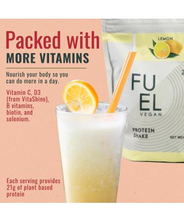 zenbodi Fuel Vegan Protein Powder Lemon - 21g of Protein Each Serving, Delicious Plant-Based Blend for Muscle Growth, Crafted from Pea, with Vegan D3, No Artificial Flavors, Gluten-Free - Buy Online on GoSupps.com