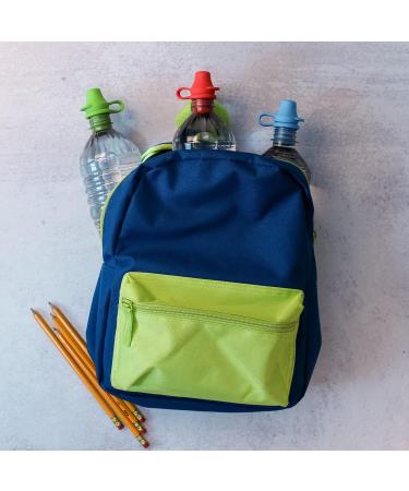 KiddiKap No Spill Silicone Bottle Top Spout 3 Pack Bundle - BPA Free (Red Blue Green) - Buy Online on GoSupps.com