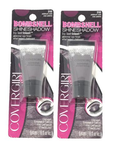 CoverGirl Bombshell Shine Shadow Eye Shadow Platinum Club 310 0.18 oz (Pack of 2)