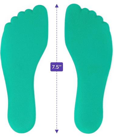 K-Roo Sports Set of 6 Colorful Foot-Shaped Floor Markers - Non-Slip Rubber Footprints in Mesh Bag for Dance, Karate & Activities - Buy Online on GoSupps.com