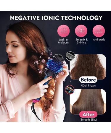 4-in-1 Hair Dryer Brush Styler for All Hair Types - Black - Buy Online on GoSupps.com