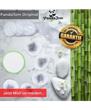 Pandatom 8 Washable Smink Pads | Reusable Zero Waste Makeup Remover | Cotton & Bamboo with Slip Glove | Eco-Friendly Unscented 8 Pack - Buy Online on GoSupps.com