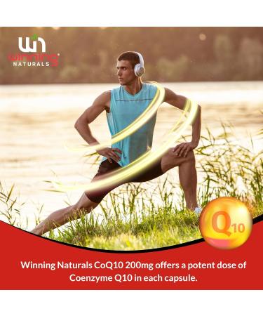 CoQ10 200mg Capsules - Antioxidant Supplement for Heart Health & Energy | 60 Count - Buy Online on GoSupps.com