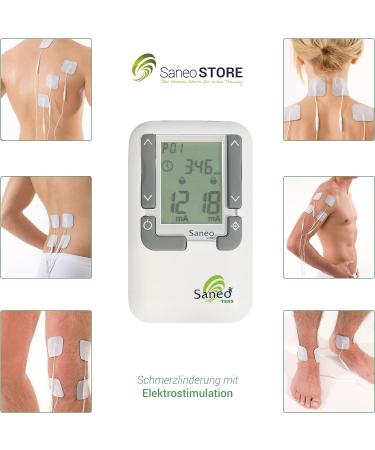 Sanotens Pain Relief TENS Device - German Quality Nerve Stimulator for Full Body Pain Relief | Medical Electrotherapy Product - Buy Online on GoSupps.com