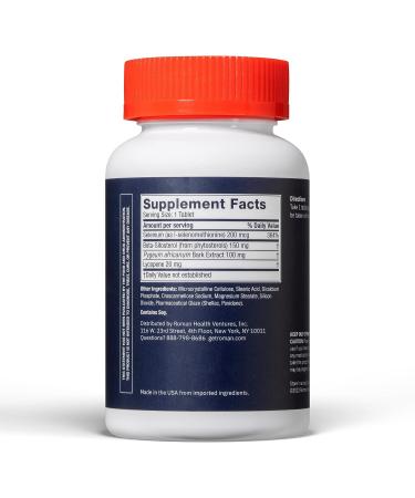 Roman Prostate Health Supplement for Men with Selenium, Pygeum Africanum, Beta-Sitosterol, Lycopene | Supports Prostate Health | 30-Day Supply - 30 Tablets - Buy Online on GoSupps.com