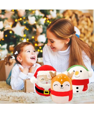 20cm Christmas Reindeer Plush Pillow - 3D Cute Stuffed Toy for Kids | Soft Holiday Gift and Home Decor - Buy Online on GoSupps.com