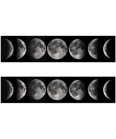 Orange Trading Dartmouth LTD A4 Edible Decor Icing Sheet Moon Phase Border Edible Cake Topper Decoration