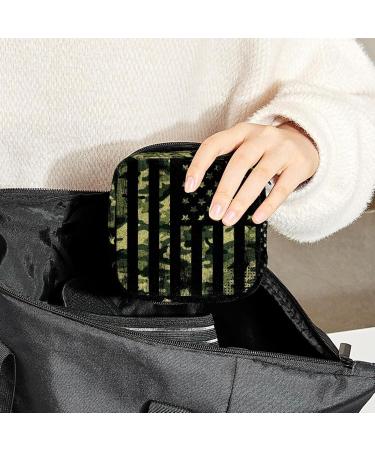 Women's Bond Storage Bags | Camouflage Period Kit Holder | American Flag Design | Portable Feminine Product Bag - Buy Online on GoSupps.com
