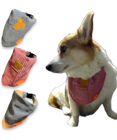 MUDLESS Dog Bandana Pet Scarf - Medium AquaBlaze Neckerchief for Comfort and Breathability - Buy Online on GoSupps.com