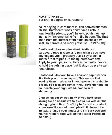 Hurraw! Lime & Coconut Lip Balm | Organic Vegan Plastic-Free | 100% Natural | Eco-Friendly Push-Up Tube Made in USA - Buy Online on GoSupps.com