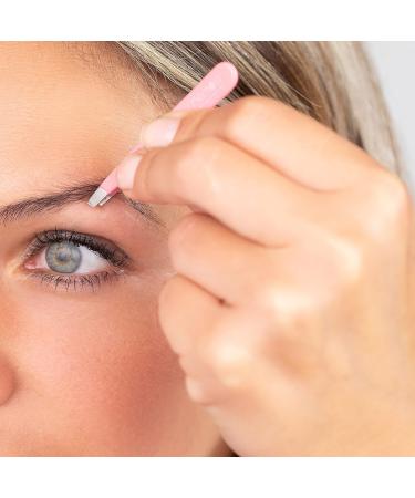REMOS Mini Handmade Eyebrow Tweezers - Steel White Perfect Precision for Flawless Brows - Buy Online on GoSupps.com