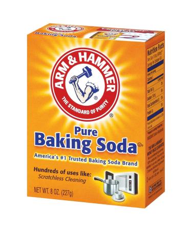 Arm & Hammer Pure Baking Soda 8oz - Pack of 2 - 2 Pack 8 Ounce Boxes - Buy Online on GoSupps.com