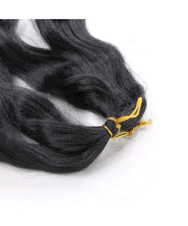 Bouncy French Curles Braiding Hair 9 Pack 22 Inch Synthetic Extensions - Pre-Stretched Wavy Hair - Premium Quality (1B) - Buy Online on GoSupps.com
