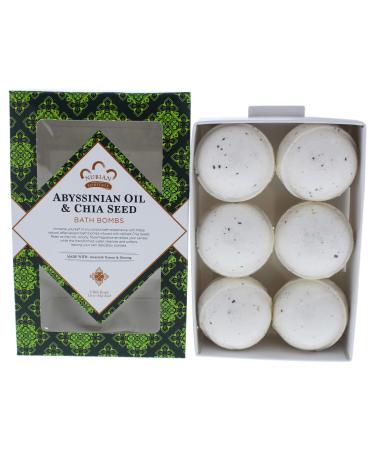 Nubian Heritage Bath Bomb Abyssin Chia  6 Bath Bombs