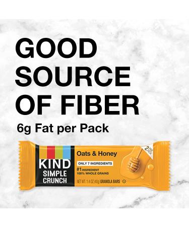 KIND Simple Crunch Bars Oats & Honey 7oz - Pack of 8 - Buy Online on GoSupps.com