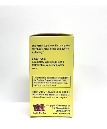 Lao Wei Easy Go Support Herbal Supplement Helps to Cleanse The Colon and for Irregularity and for Seniors 60 Tablets 500mg/each Made in USA - Buy Online on GoSupps.com