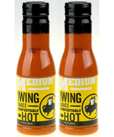 Buffalo Wild Wings Classic Sauce - Medium, Comfortably Hot - 12 fl. oz. - PACK OF 2