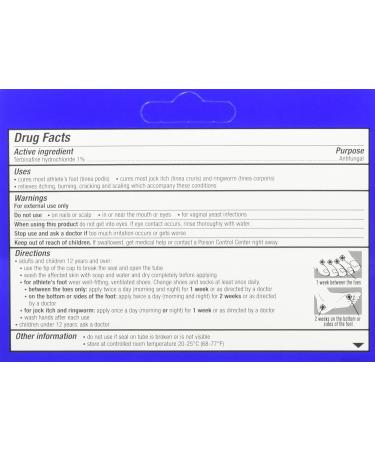 Lamisil Athlete's Foot Antifungal Cream 1oz - Pack of 2 | Full Prescription Strength for Itching & Burning - Buy Online on GoSupps.com