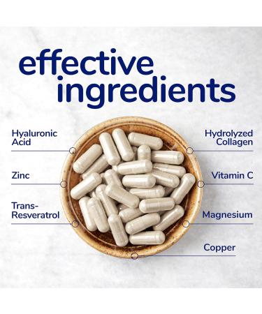 Her Own Beauty Hyaluronic Acid Capsules Essential Collagen Zinc Magnesium Vitamin C Support Beautiful Skin 60 Servings - Buy Online on GoSupps.com
