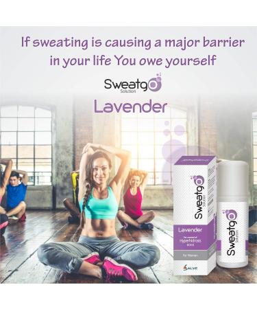 Sweat Go Rollon Antiperspirant Lavender For Women - 60 ML - Buy Online on GoSupps.com