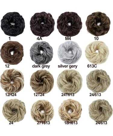 Hair Bun Hairpiece for Women Synthetic Hair Bun Extensions Messy Curly Elastic Hair Scrunchies Hairpieces Curly Chignon Donut Updo Ponytail Hair Pieces for Women Hair Chignons(27T613) - Buy Online on GoSupps.com