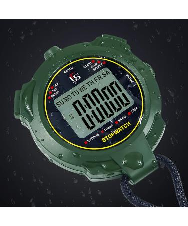 Digital Stopwatch with Whistle for Swimmers | 2 Memory Functions & Light | Mute Sports Timer - Buy Online on GoSupps.com