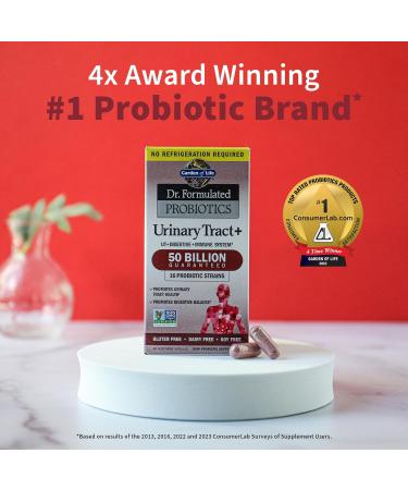 Garden of Life Dr. Formulated - Acidophilus Probiotic Supports Urinary Tract Health Digestive Balance - Gluten Dairy and Soy-Free 60 Count & Raw Vitamin Code Vitamin C 120 Veg Capsules - Buy Online on GoSupps.com