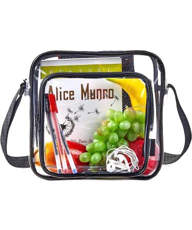 Clear Crossbody Bag - Stadium Approved Messenger Shoulder Bag for Work, Concerts & Sports Events - Buy Online on GoSupps.com