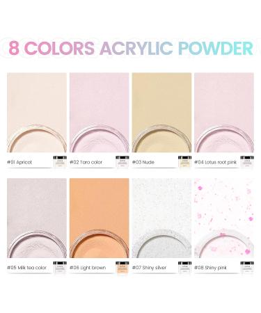 Acrylic Nail Kit for Beginners - 8 Colors Acrylic Powder & Liquid Complete Nail Tools Set - Professional Quality Nail Kits - Buy Online on GoSupps.com