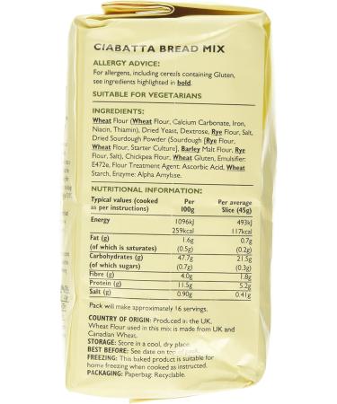 Wright's Baking Classic Ciabatta Bread Mix 500g - Buy Online on GoSupps.com