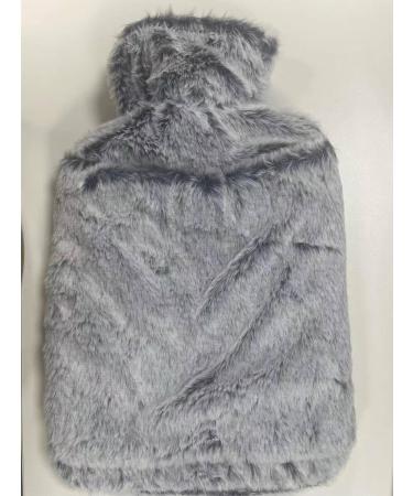 BOLEi 2L Hot Water Bottle with Cosy Faux Fur Cover - Leakproof Large Hot Water Bag for Pain Relief & Warmth - Ideal for Women, Seniors & Children - Blue - Buy Online on GoSupps.com
