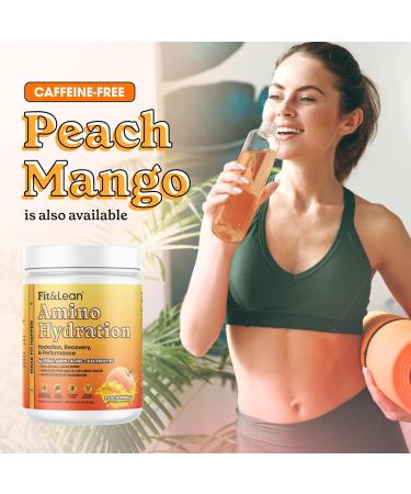 Fit & Lean Amino Hydration Plus Energy Pre Workout Powder 6g Vegan Essemtial Amino Acids EAA BCAA Glutamine Electrolytes & Natural Caffeine Pink Lemonade 30 Serve Pink Lemonade 12.9 Ounce (Pack of 1) - Buy Online on GoSupps.com