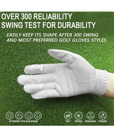 Premium Women's Finger Ten Golf Gloves | All-Weather Microfiber | 2-Piece Set for Left & Right Hand | Comfortable & Durable Sizes XS-XL - Buy Online on GoSupps.com