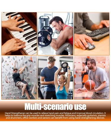 Hand Grip Strengthener 6 Pcs Different Resistance Levels Grip Strength Trainer Silicone Finger Exerciser for Relieving Wrist Pain Mallet Finger Carpal Tunnel Tendonitis Tennis Elbow - Buy Online on GoSupps.com