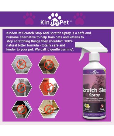 KinderPet Eco Anti Cat Scratch Deterrent Spray Protect Furniture Stop Cats Kittens Scratching Doors Carpets Walls Cruelty Free Pet Safe 500ml - Buy Online on GoSupps.com