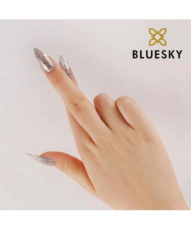Bluesky Gel Nail Polish Sensitive Aw19 Gold Silver Glitter Long Lasting Chip Resistant 10 ml (Requires Curing Under UV LED Lamp) - Buy Online on GoSupps.com