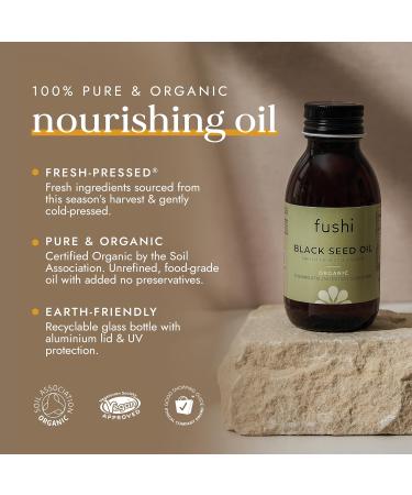 Fushi Black Seed Oil 250ml | Organic Virgin Fresh-Pressed Black Seed Oil | Improves the Condition of Hair Skin and Nails | Best for Dry Skin Inner Health & Flaky Skin - Buy Online on GoSupps.com