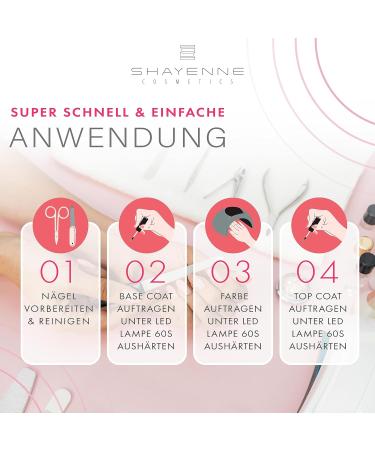 SHAYENNE Made in Germany Shellac Gel Nail Polish 15 ml for UV LED Lamp 165 Cocktail Black Glitter Gel Nail Polish for UV Nail Lamp LED Nail Polish Gel Polish Nail Gel - Buy Online on GoSupps.com