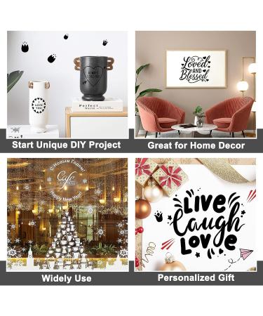 12x11FT Glossy Black Permanent Vinyl Roll for Cutting Machines - Waterproof Outdoor Vinyl for Car Decals, Scrapbooking, Signs - Adhesive Decor Sticker - Buy Online on GoSupps.com