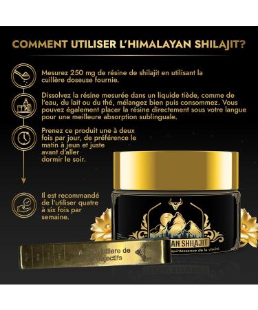 Shilajit | Pure Shilajit | Purified Organic Himalayan Shilajit | Rich in Fulvic Acid Highly Concentrated | Premium Quality 100% Pure | Non-GMO | Laboratory Tested | Graduate Spoon Free - Buy Online on GoSupps.com