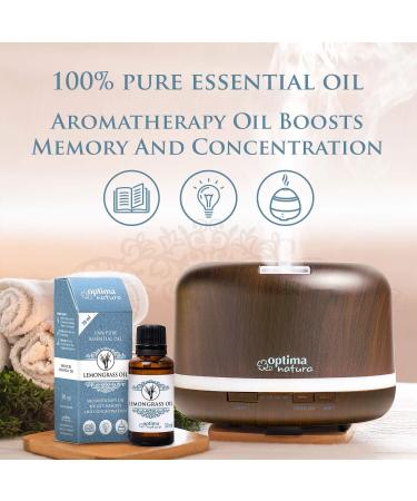 Lemongrass Oil 100% Pure Essential Oil for Aromatherapy & Massage | Optima Natura 30ml - Buy Online on GoSupps.com