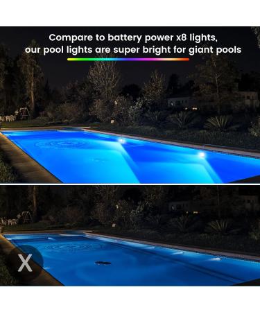 Lylmle 20W LED Pool Lights - Smart Color Changing Underwater Lights with App Control Dimmable & Timer IP68 Magnetic Pool Lighting 12V | Perfect for Installation Pools - Buy Online on GoSupps.com