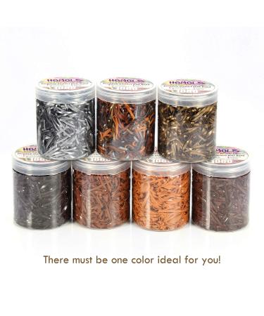 Hoyols Strong Hair Elastic Rubber Bands 1000 Pack - Brown Ponytail Polyband for Women & Girls | Reusable & No Damage Hair Ties - Buy Online on GoSupps.com