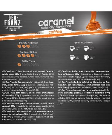 Der-Franz Caramel Coffee Blend - 3 x 500g Arabica and Robusta Beans - Buy Online on GoSupps.com